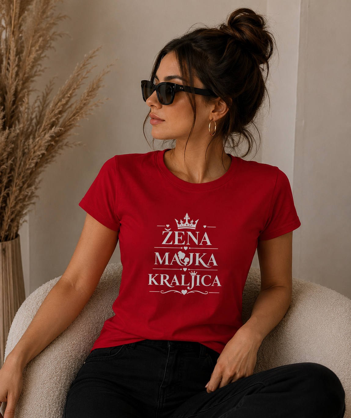 Žena, majka, kraljica | Ženska majica – Dostupno odmah – fotografija 5