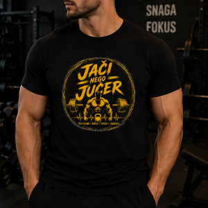 Jači nego jučer | Muška majica za teretanu – GYM modeli