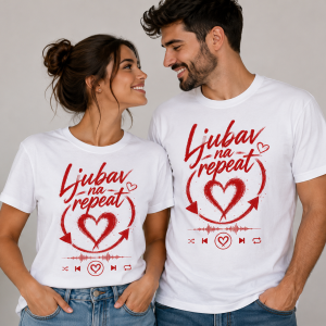 Ljubav na repeat | Majice za parove