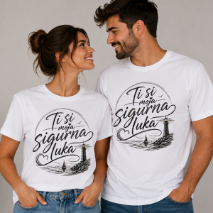Ti si moja sigurna luka | Majice za parove