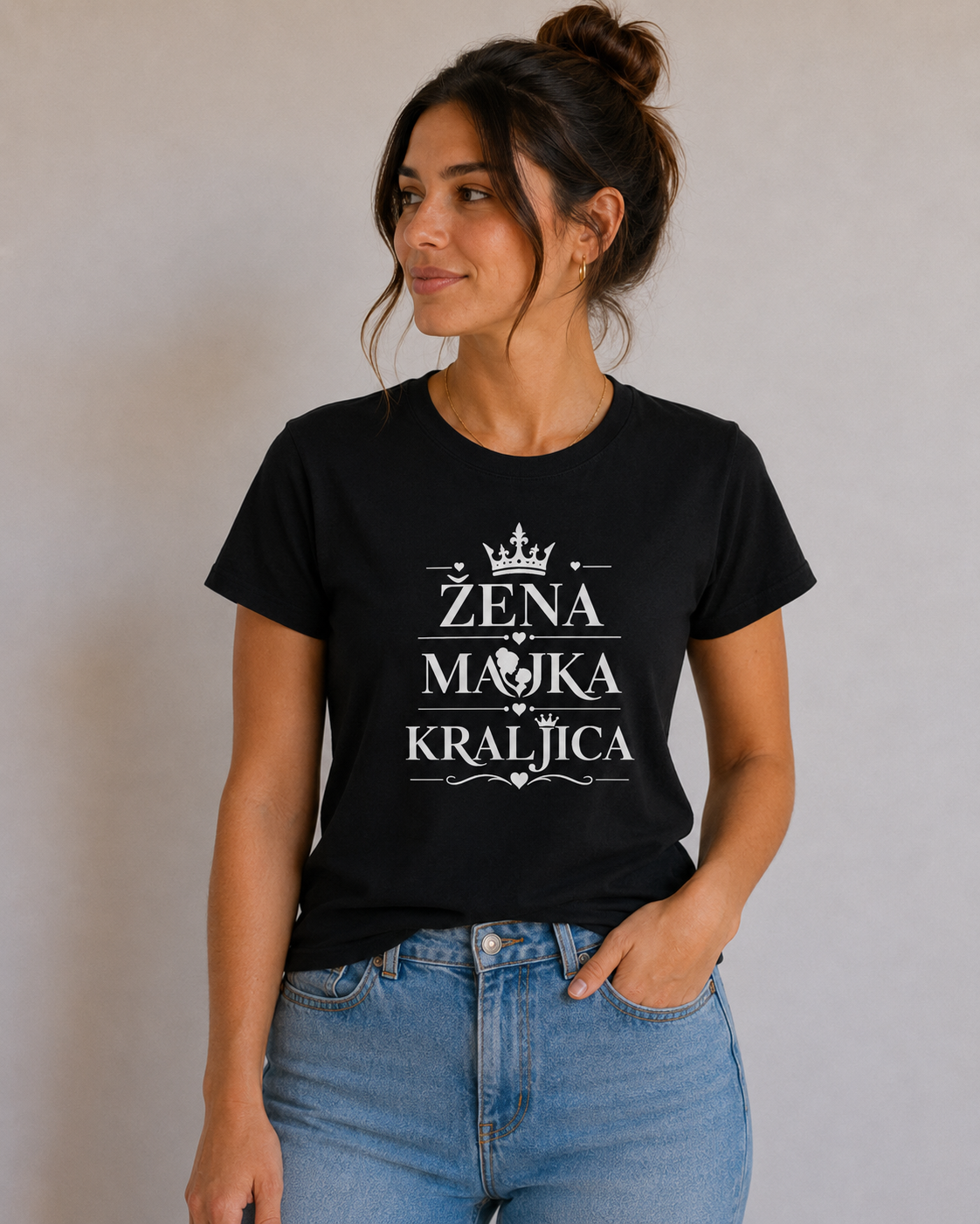 Žena, majka, kraljica | Ženska majica – Dostupno odmah – fotografija 2